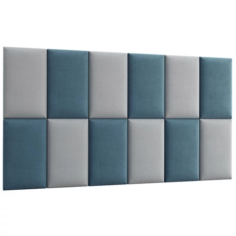Quadratta 180x100 kárpitozott panel, kék