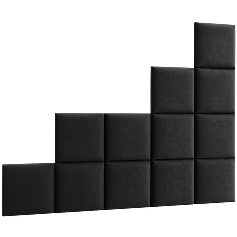 Quadratta 200x160 kárpitozott panel, sötétszürke