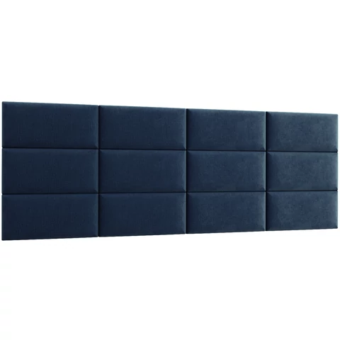 Quadratta 240x90 kárpitozott panel, sötétkék