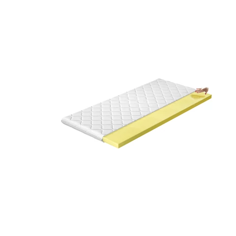 Topper visco 120x200 hipoallergén huzat, fehér