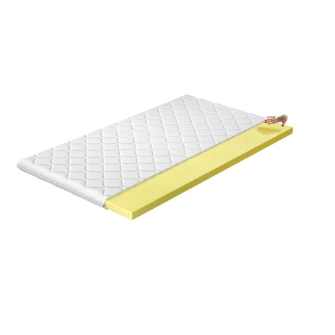 Topper visco 140x200 hipoallergén huzat, fehér
