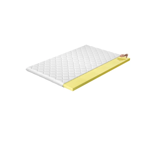 Topper visco 160x200 hipoallergén huzat, fehér