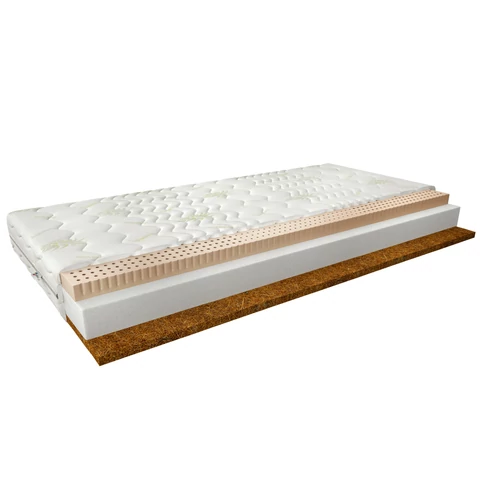 Latex matrac mokka 90x200 aloevera, fehér