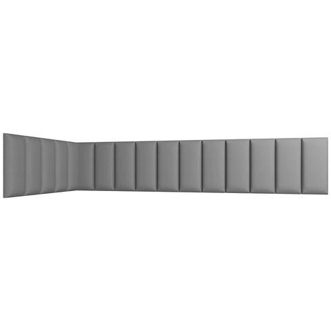 Quadratta 100x220x50 kárpitozott panel, szürke