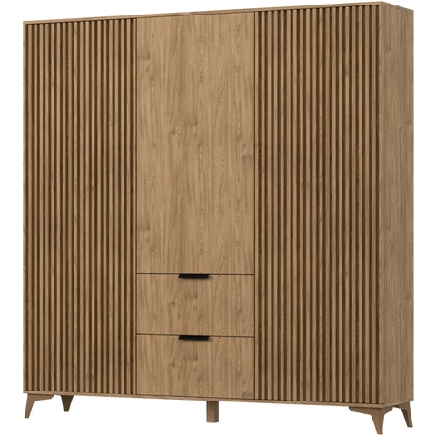 Entsian 185 szekrény artisan oak vitrin,