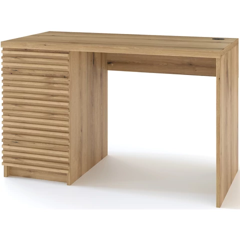 Bisett íróasztal, kézműves tölgy, 140 cm