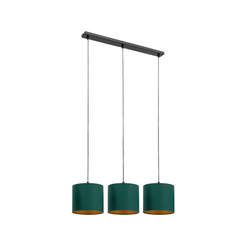 Vespillo, 18x75x105cm függesztett lámpa, Sötétzöld