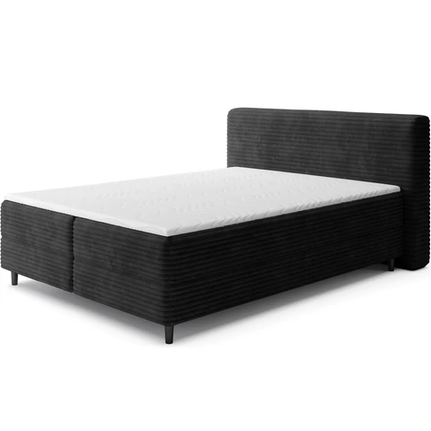 Cortiko 140x200 franciaágy, Fekete, Modulo 10