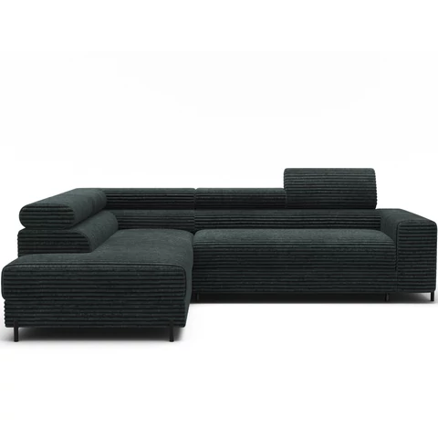 Colesio sötétzöld sarokkanapé, Modullo 35, Bal