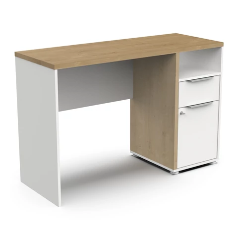 Irodai asztal access 347764 fehér + barna (347764)