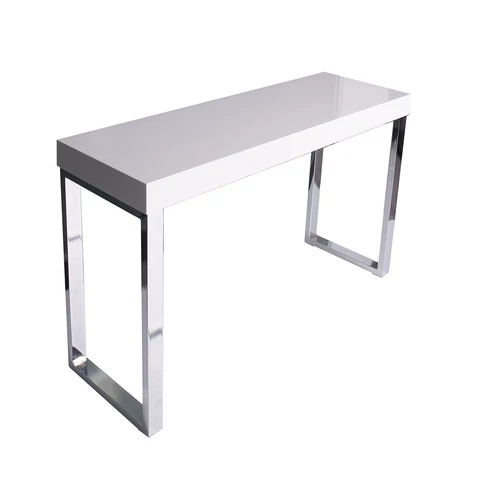 Olimpus irodai asztal (fehér + króm)