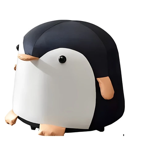 Pingu puff (fekete + fehér)