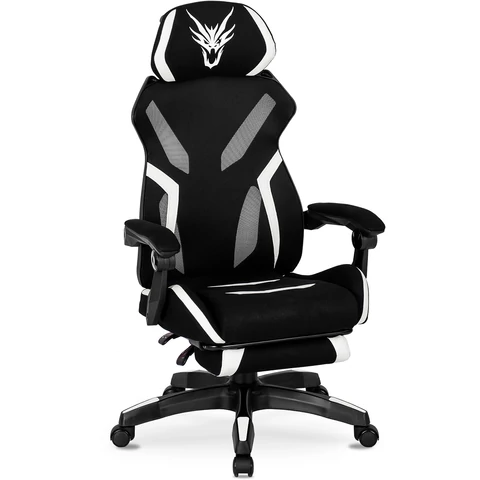MAXIMO Forgós Gamer Szék Fekete/Fehér