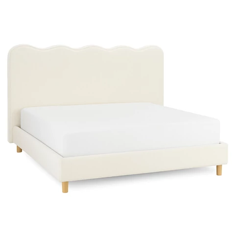Ágy 160x200 IZMIR krémszínű Boucle