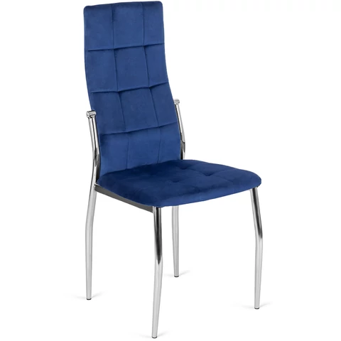 MOLLY sötétkék bársonyfotel