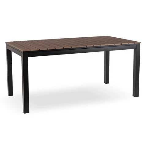 ARGOS Kerti asztal 160-210 cm Diófa/Fekete