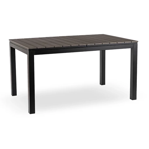 ARGOS Kerti asztal 140-180 cm Sötétszürke Tölgy/Fekete