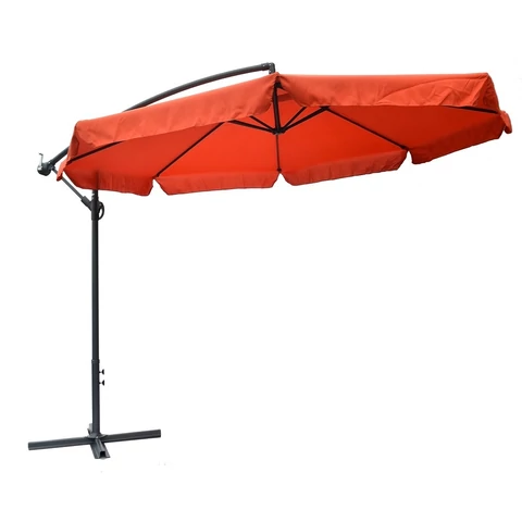 EXCLUSIVE függő napernyő hajtókarral, terrakotta - ? 300 cm - vízálló