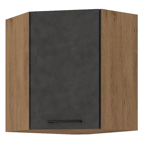 Felsőszekrény, szürke matt/tölgy lancelot, VEGA 58x58 GN-72 1F