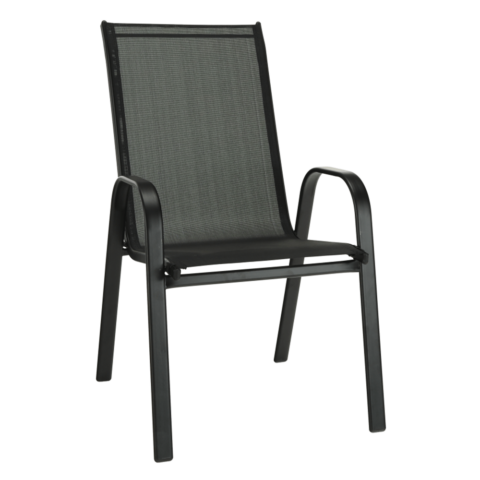 ALDERA  Egymásra rakható szék szín : fekete   sötétszürke