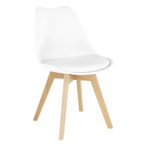 Modern szék bükk és  fehér BALI 2 NEW