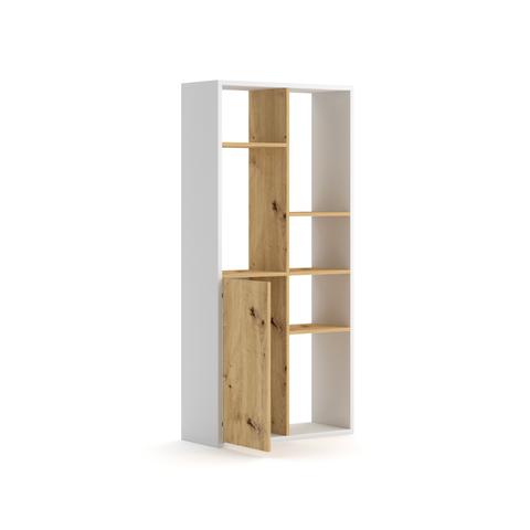 Könyvespolc SPACE fehér/artisan tölgy