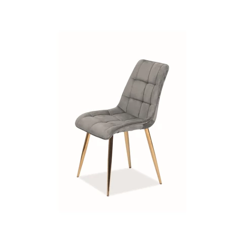 CHIC VELVET szék arany/szürke BLUVEL 14
