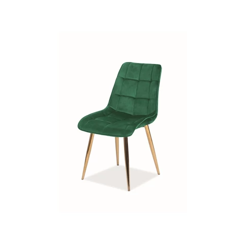 CHIC VELVET szék arany/zöld BLUVEL 78