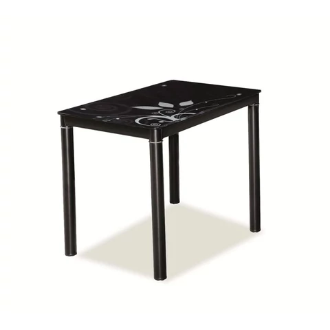 DAMAR asztal 100x60 fekete/fekete