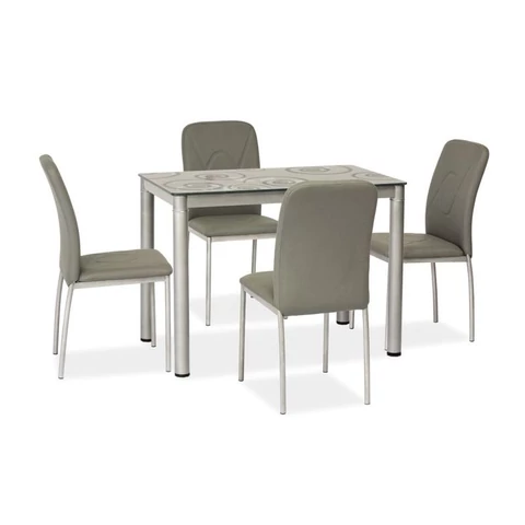 DAMAR asztal 100x60 szürke/szürke