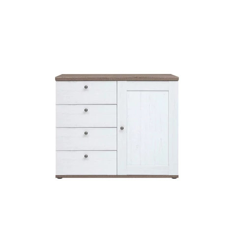 TINA 003 komód KOM4S1D fenyő canyon/tölgy truffel