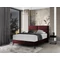 Safiro 180x200 boxspring ágy  sötétlila