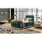 Aster 90x200 boxspring ágy  sötétzöld