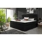 Puha 180x200 boxspring ágy  fekete