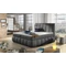 Vincenzo 160x200 boxspring ágy  sötétszürke